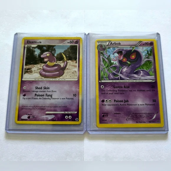 Pokemon | Accessories | Pokemon Tcg Ekans Arbok Lot | Poshmark